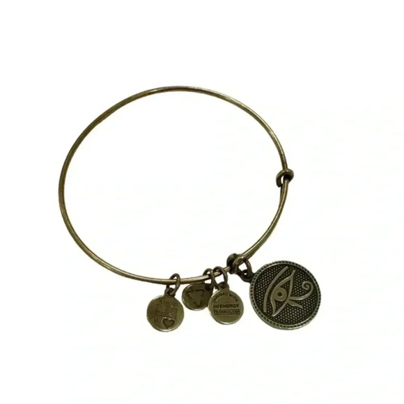 Alex and Ani Evil Eye bracelet Gold tone - Picture 1 of 5